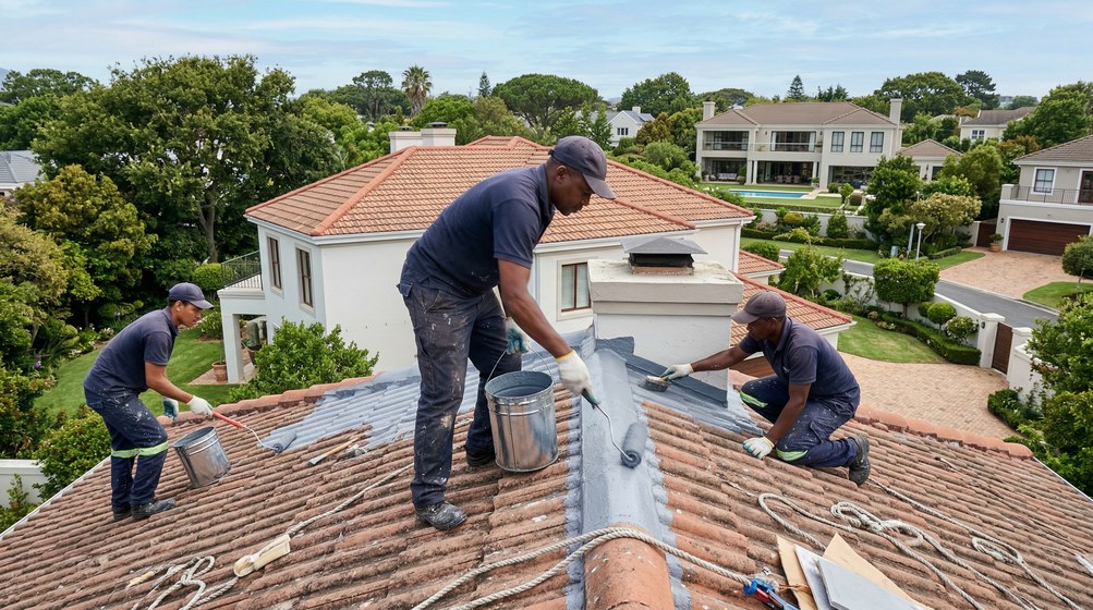 Coastal exterior coating work in Table View
